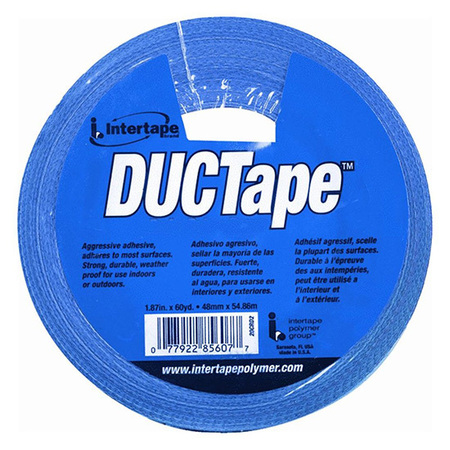 Intertape 1.88" x 60 Yds Blue Jobsite General Purpose Duct Tape Colored 20CBL2